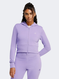 هودي رياضي نسائي من Adidas بلون ماجيك ليلك