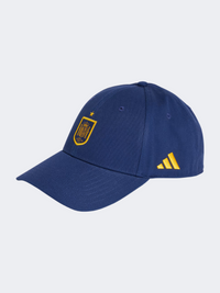 Adidas إسبانيا 26 قبعة كرة قدم للجنسين أزرق داكن/أصفر