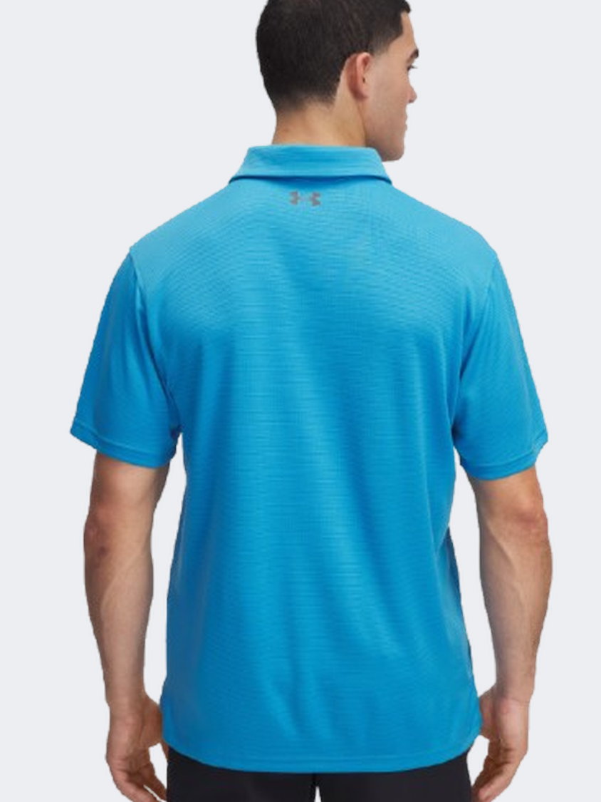 Under Armour Tech Men Lifestyle Polo Short Sleeve Ether Blue/Grey