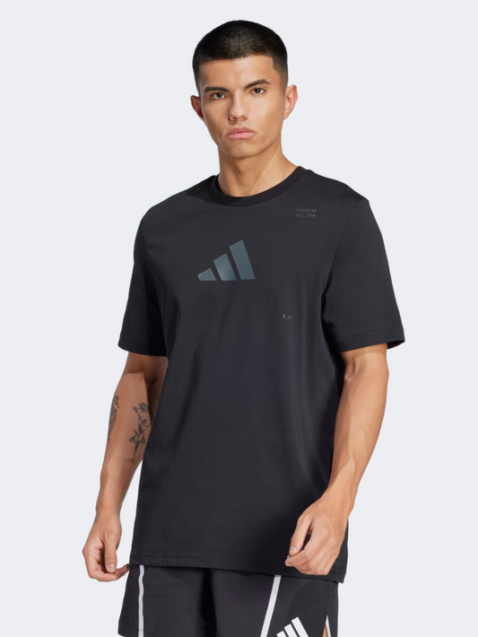 Adidas All Gym Category Graphic Men Training T-Shirt Black/Grey
