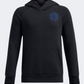 Under Armour Rival Fleece Spiral Logo Boys Training Hoody Black/Blue