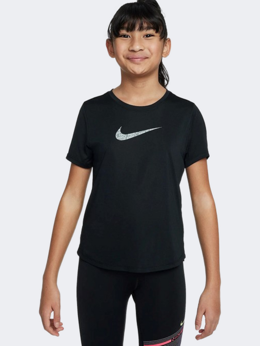 Nike One Classic Girls Training T-Shirt Black