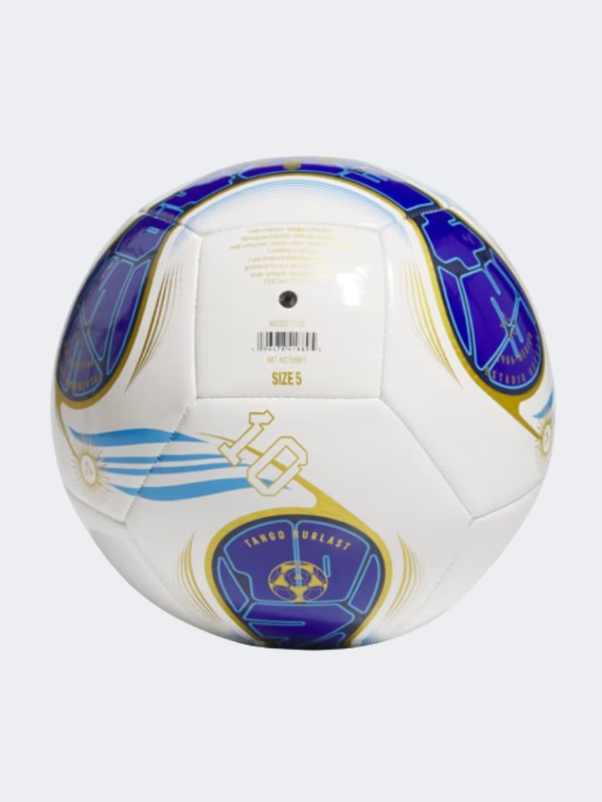 Adidas Messi Club Unisex Football Ball White/Ink/Blue