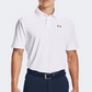 Under Armour Tech Polo Men Golf Polo Short Sleeve White