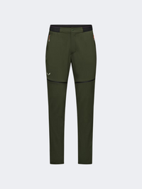 بنطال المشي للرجال Salewa Pedroc 3 Durastretch 2 في 2 بلون الزيتون الداكن