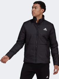 Adidas جاكيت رياضي للرجال Bsc 3S أسود