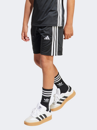 شورت كرة قدم أطفال-يونيكس من Adidas Tiro 25 Essentials أسود/أبيض
