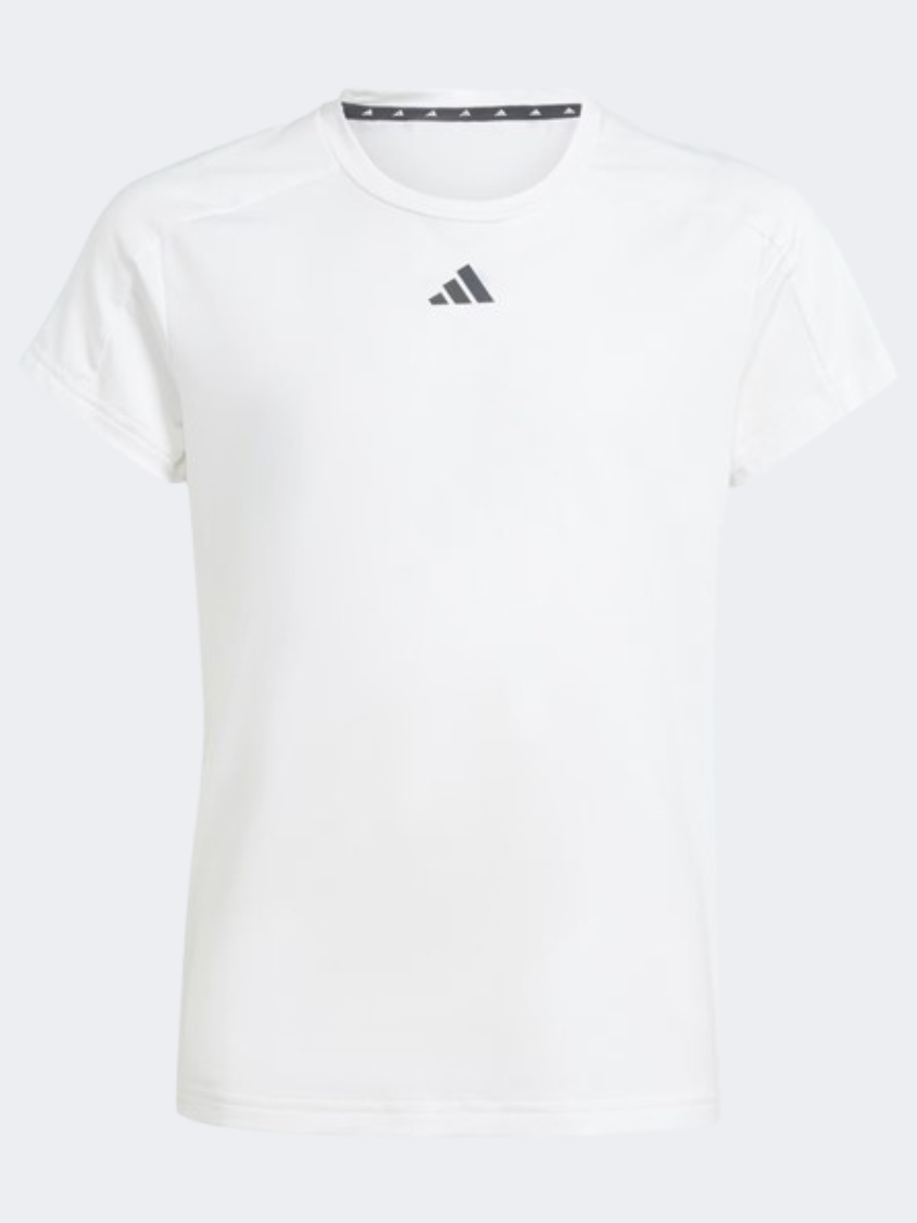 طقم ملابس رياضية للأطفال-بنات Adidas Essentials 3 Stripes أبيض/كربون
