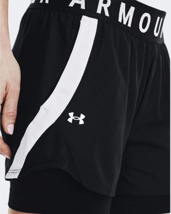 Under Armour Play 2-In-1 Women Training Short Black/White