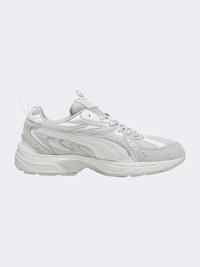 حذاء لايف ستايل رجالي من جلد الغزال Puma Milenio Tech رمادي