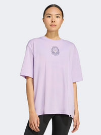 Adidas Climacool Strength Training Graphic Women Training T-Shirt Powder Plum