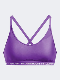 حمالة صدر تدريب نسائية Under Armour Crossback لافيش/أبيض