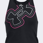 Under Armour Motion Branded Girls Training Tank Black/Pink