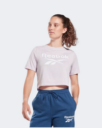 تيشيرت تدريب نسائي Reebok Identity بنفسجي فاتح