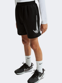 شورت تدريب للأولاد Nike Multi Dri-Fit أسود/أبيض