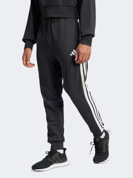 Adidas Essential 3-Stripes French Terry Men Sportswear Pant Black/White