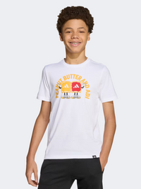 Adidas Food Graphic Kids-Boys Sportswear T-Shirt White