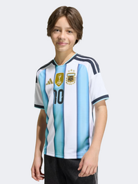 Adidas Argentina 26 Home Messi Jersey Kids-Unisex Football T-Shirt White/Blue