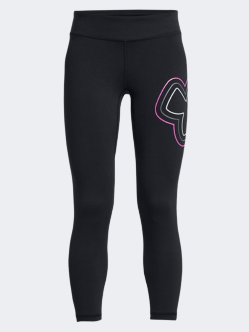 Under Armour Motion Branded Ankle Girls Training Tight Black/Pink