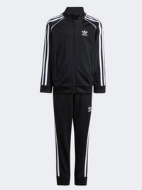 بدلة أطفال Adidas Adicolor Sst Little Original أسود/أبيض