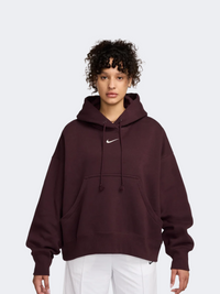 Nike Sportswear Phoenix Fleece Oversized Women Lifestyle Hoody Burg/Sail