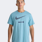 Nike Sportswear Mo Swoosh Men Lifestyle T-Shirt Denim Turquoise