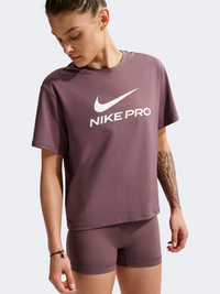 تيشيرت تدريب نسائي Nike Pro Df 365 تاتو/أبيض