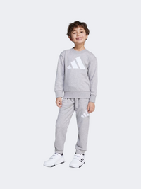 Adidas طقم رياضي للأولاد الصغار Essentials Jogger - رمادي هيذر