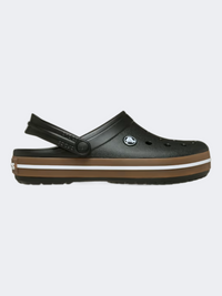 صندل Crocs Crocband Gum للأطفال أسود للاستخدام اليومي