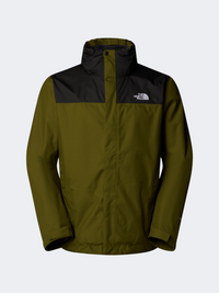 جاكيت رجالي للمشي من ذا نورث فيس إيفولف II ترايكلمايت بلون زيتوني غابي/رمادي