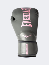 قفازات ملاكمة نسائية Everlast Elite 2 رمادي/وردي