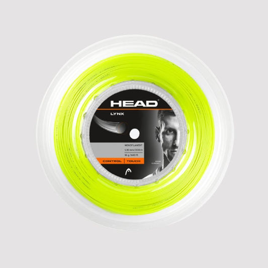 Head Lynx Reel 200 M 17 Unisex Tennis Strings Yellow