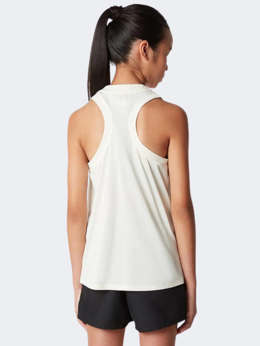 The North Face Never Stop Girls Hiking Tank White Dune