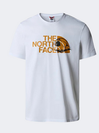 تي شيرت رجالي Graphic Half Dome من The North Face لأسلوب الحياة أبيض