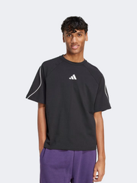 Adidas Stadium Men Sportswear T-Shirt Black/Off White