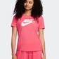 Nike Sportswear Club Women Lifestyle T-Shirt Aster Pink/White