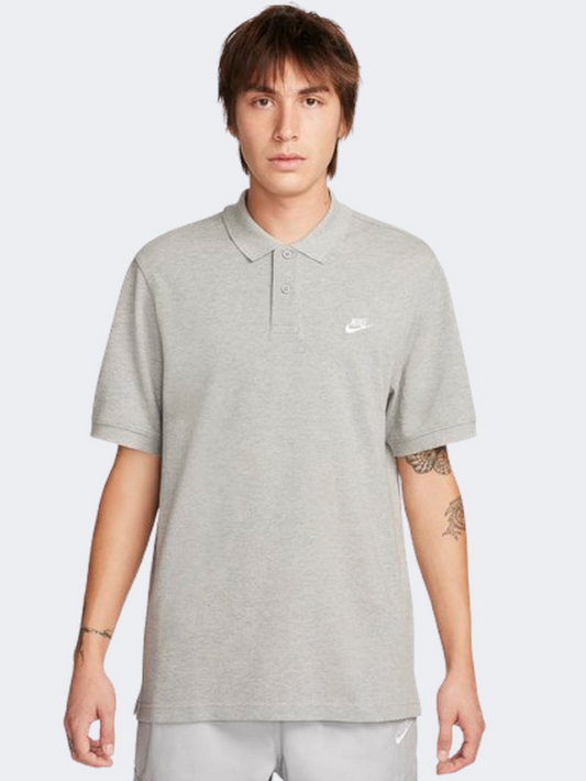 Nike Club Men Lifestyle Polo Short Sleeve Dark Grey Heather
