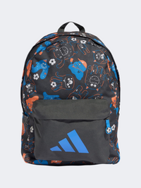 حقيبة ظهر تدريب أولاد صغار Adidas Tiro Nster رمادي Six