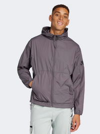 جاكيت رجالي Adidas City Escape Windbreaker ملابس رياضية بنفسجي