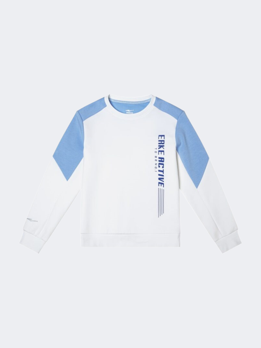 إركي سويت شيرت تدريب للأطفال - للأولاد أبيض/أزرق