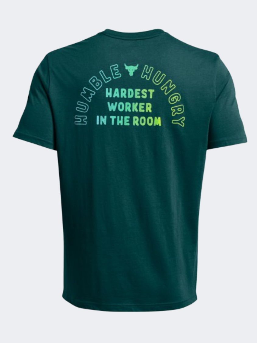 Under Armour Project Rock H and H Graphic Men Training T-Shirt Teal/Turquoise
