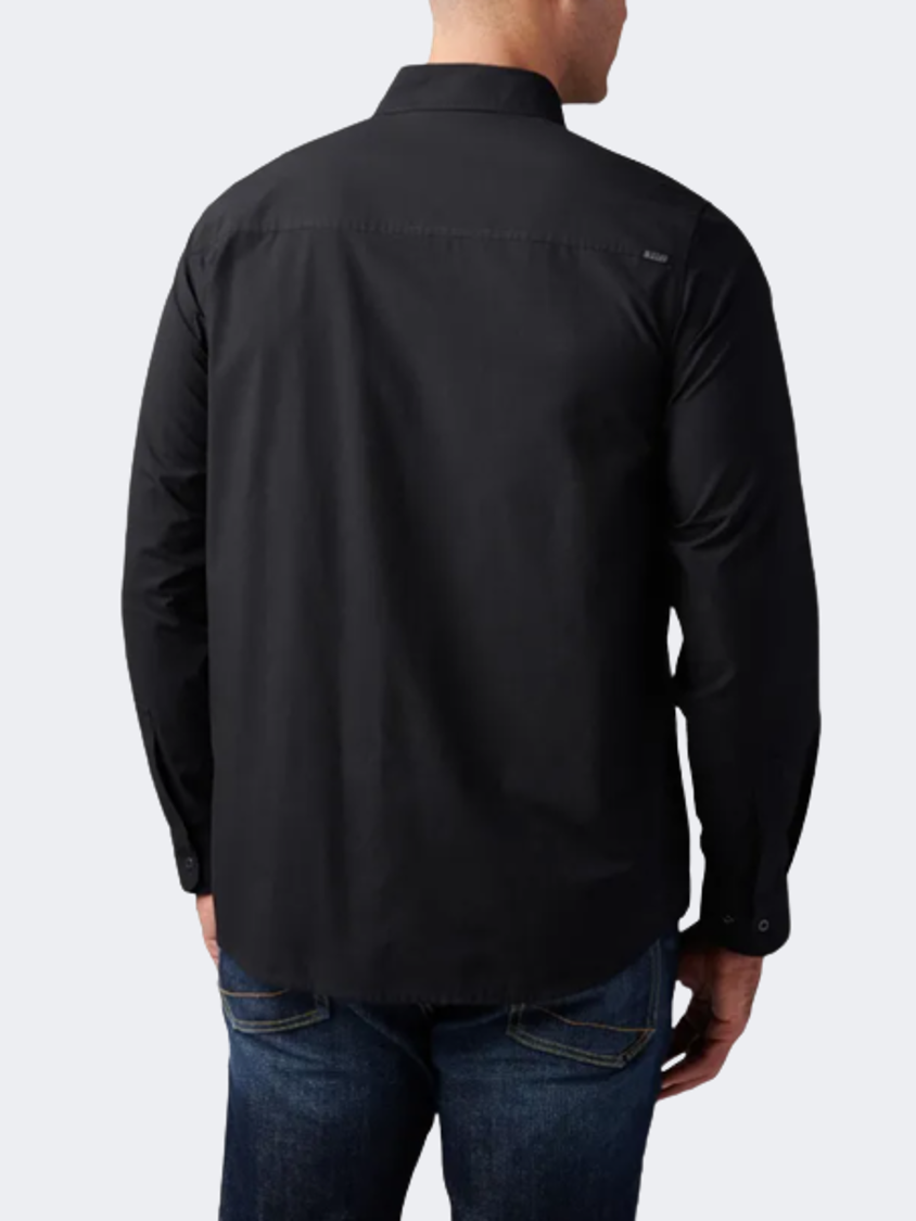 5-11 Brand Igor Solid Men Tactical Shirt Black