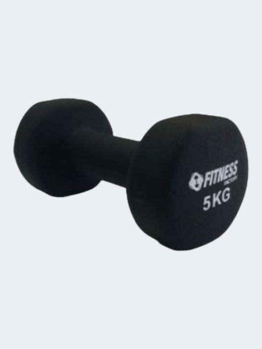 Fitness Factory Neoprene 5 Kg Unisex Fitness Weights Black