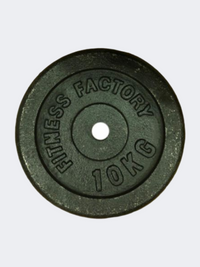 أوزان مطلية من فيتنيس فاكتوري 10 كجم باللون الأسود