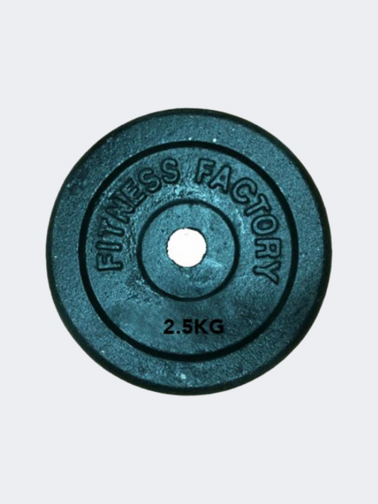 Fitness Factory Painted Plates 26Mm 2.5Kg Weight Black