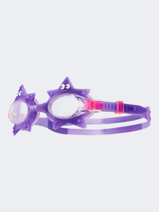 Tyr Wimple Starfish Kids Swim Goggles Purple
