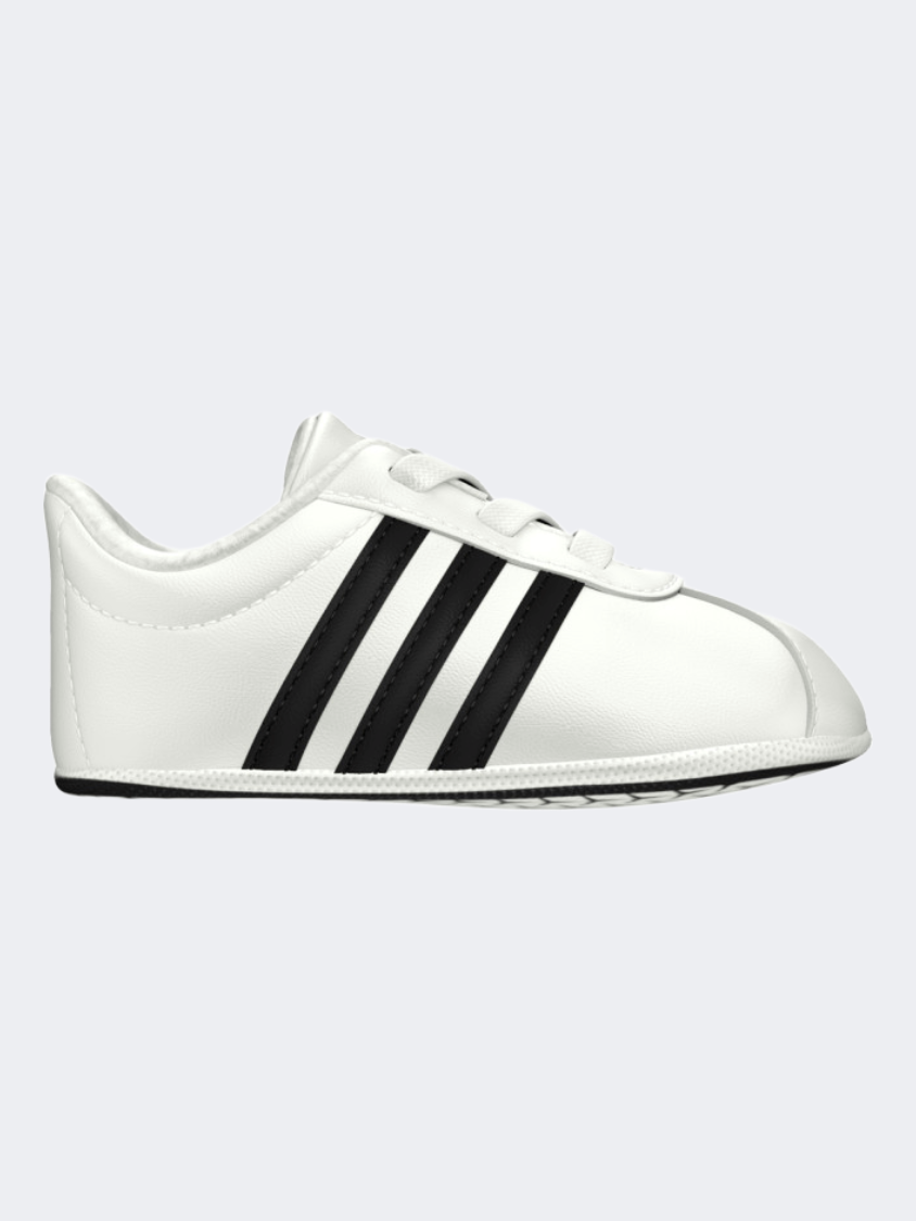 Adidas Vl Court 2.0 Crib Crib-Boys Lifestyle Espadrilles White And Black F36605