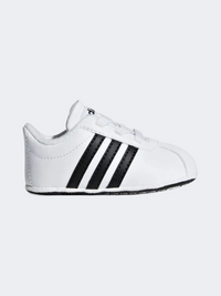 Adidas Vl Court 2.0 Crib حذاء أولاد للحياة اليومية أبيض/أسود
