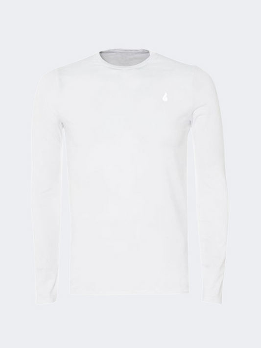 Oil And Gaz Classic Men Lifestyle R.Neck Long Sleeve White