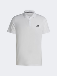 Adidas Essential Base Men Training Polo Short Sleeve White/Black
